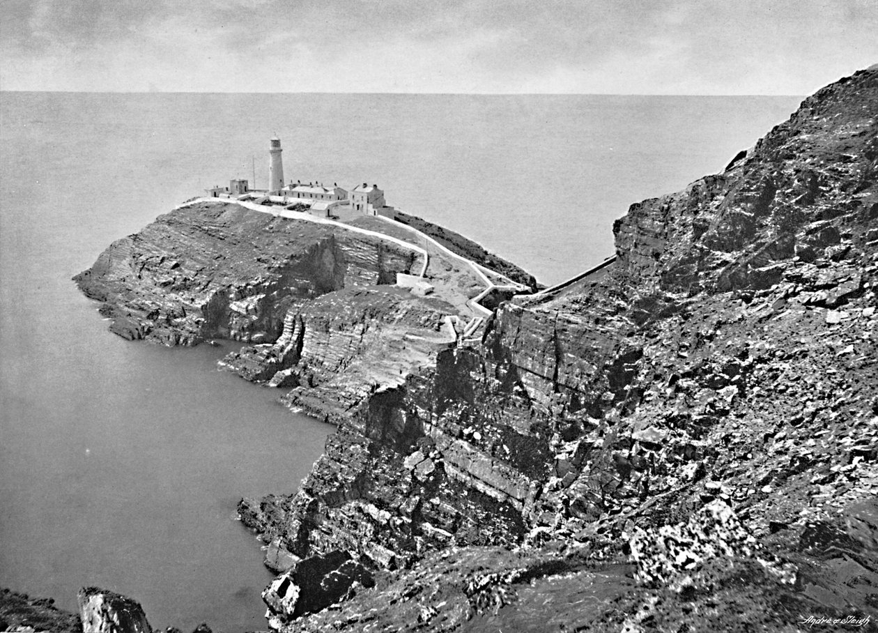 South Stack Lighthouse, Holyhead, c1896 af Catherall and Pritchard
