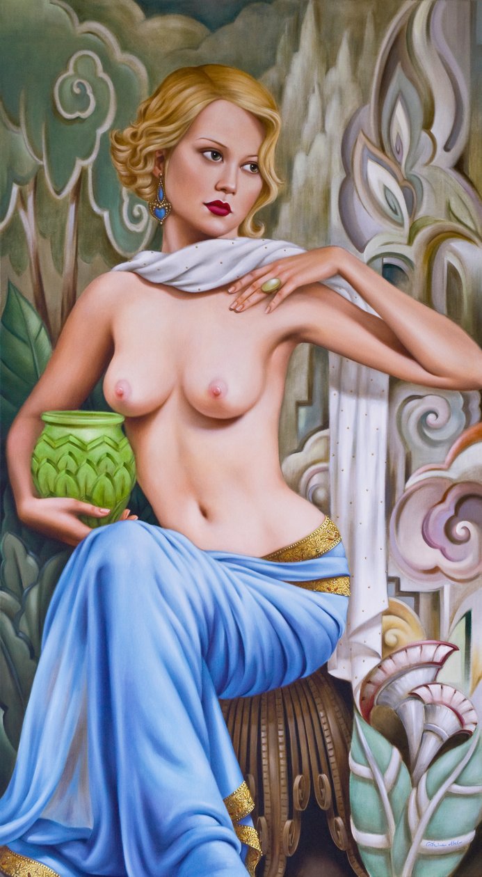 Primavera (olie på linned) af Catherine Abel