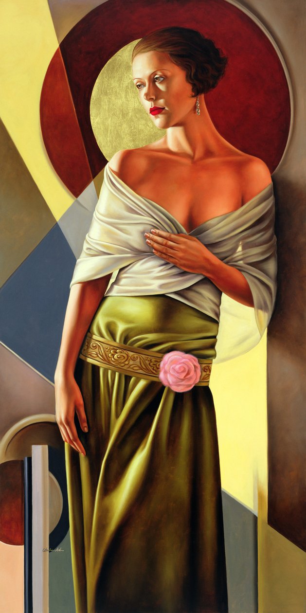 Reflections of Grace, 2006 (olie på linned) af Catherine Abel