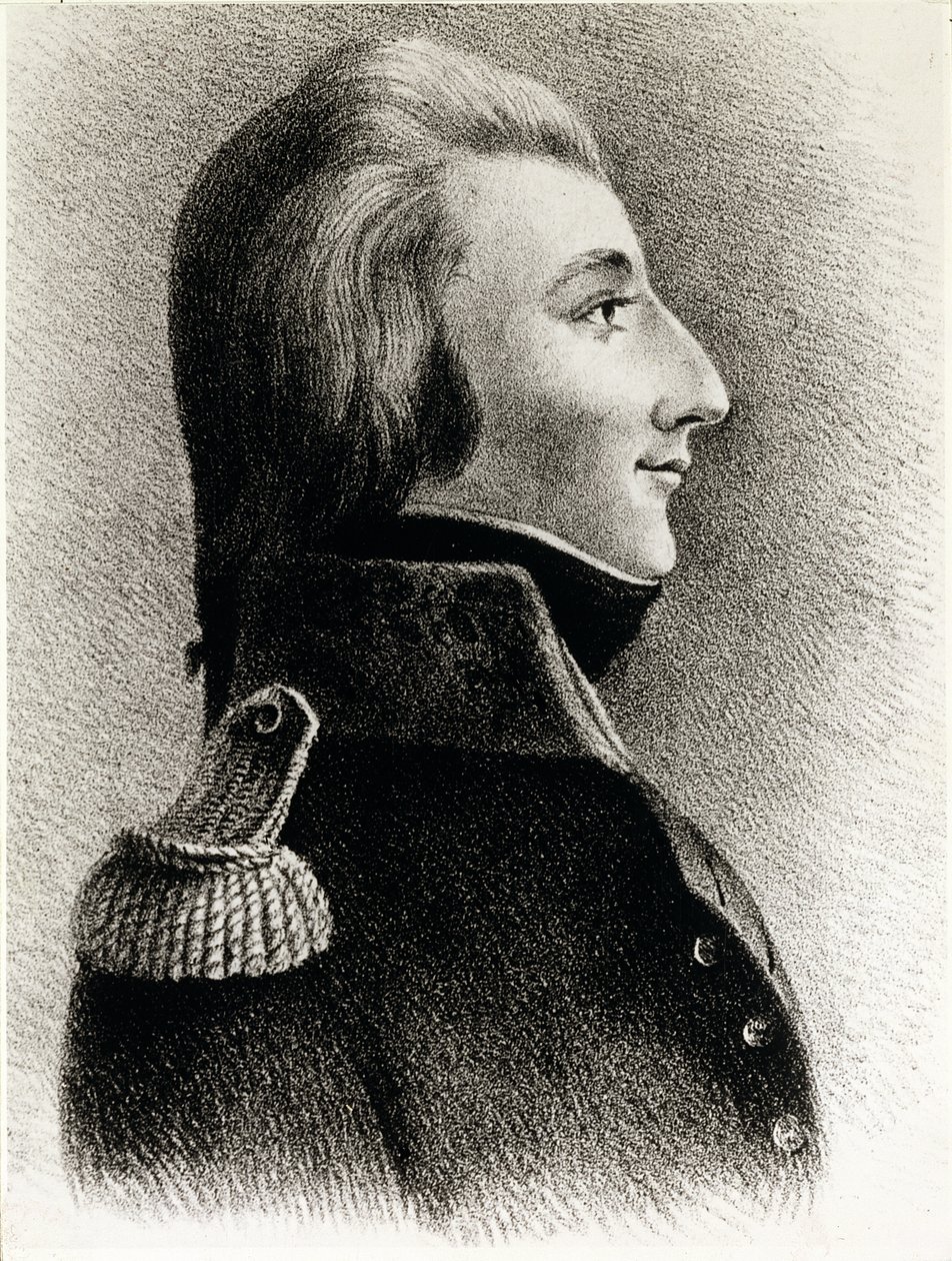 Theobald Wolfe Tone (1763-98), irsk republikaner og oprører (tryk) af Catherine Tone