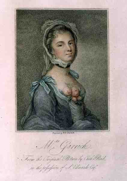 Mrs Garrick, graveret af W.P. Sherlock af Catherine (after) Read