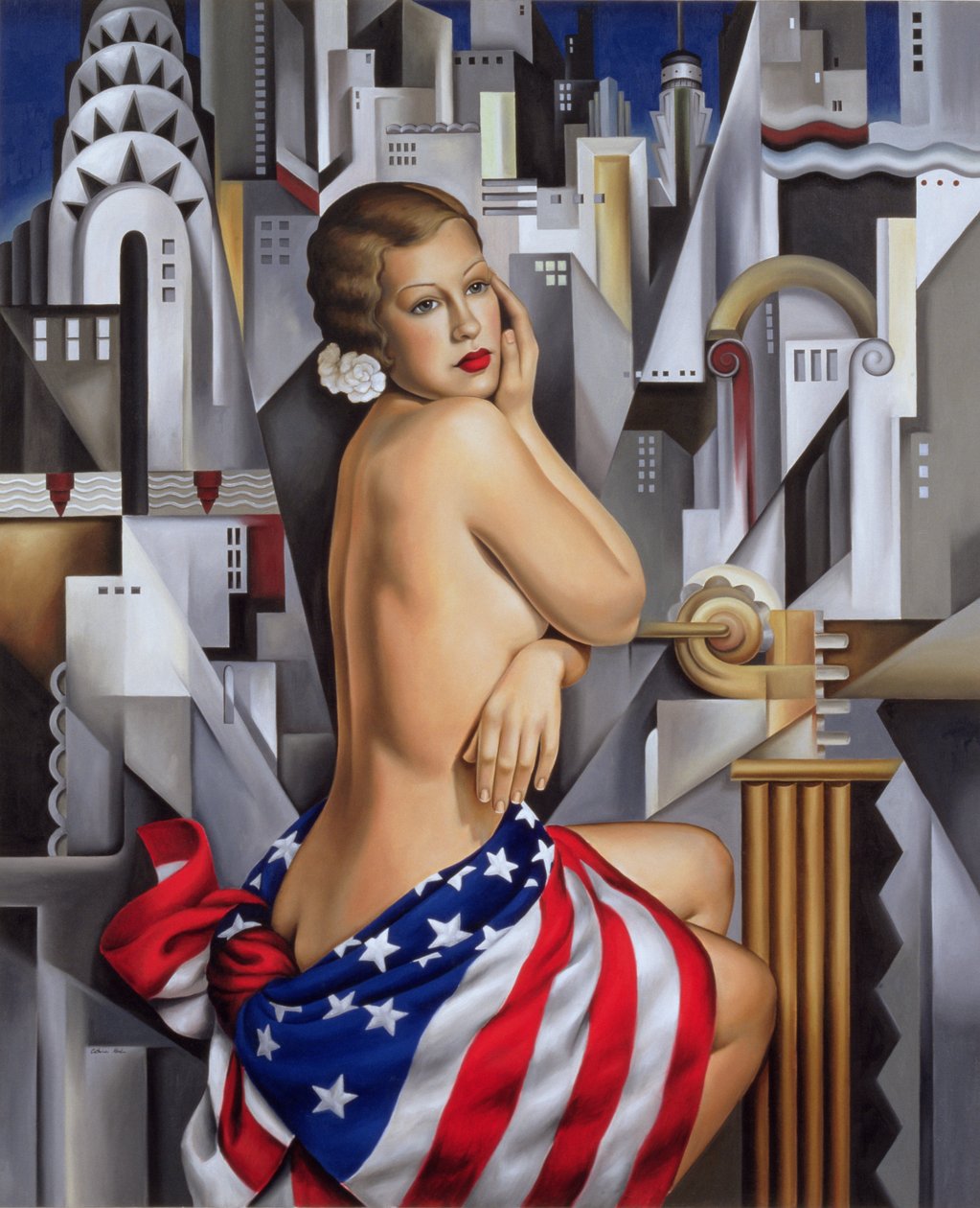 The Beauty of Her (olie på linned) af Catherine Abel