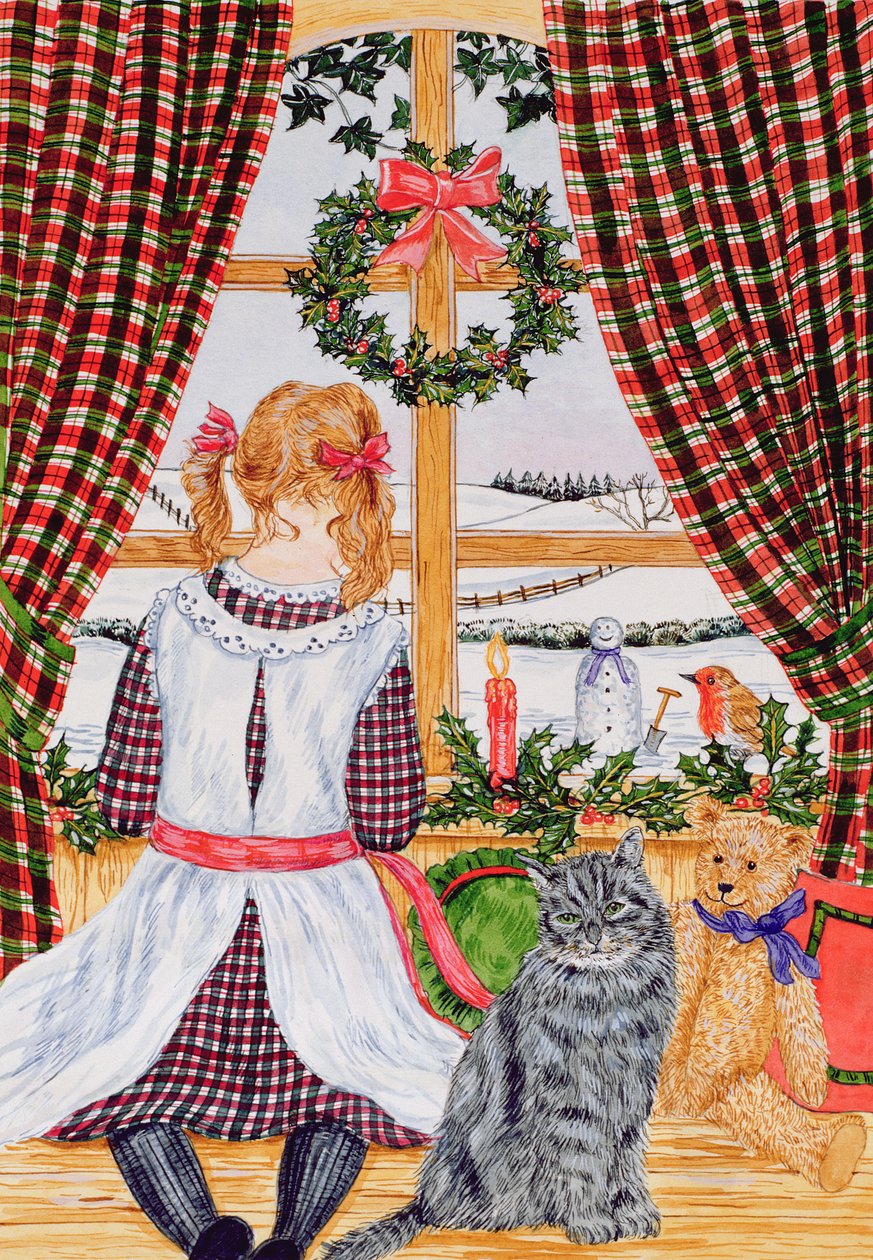Julemorgen ved vinduet (wc) af Catherine Bradbury