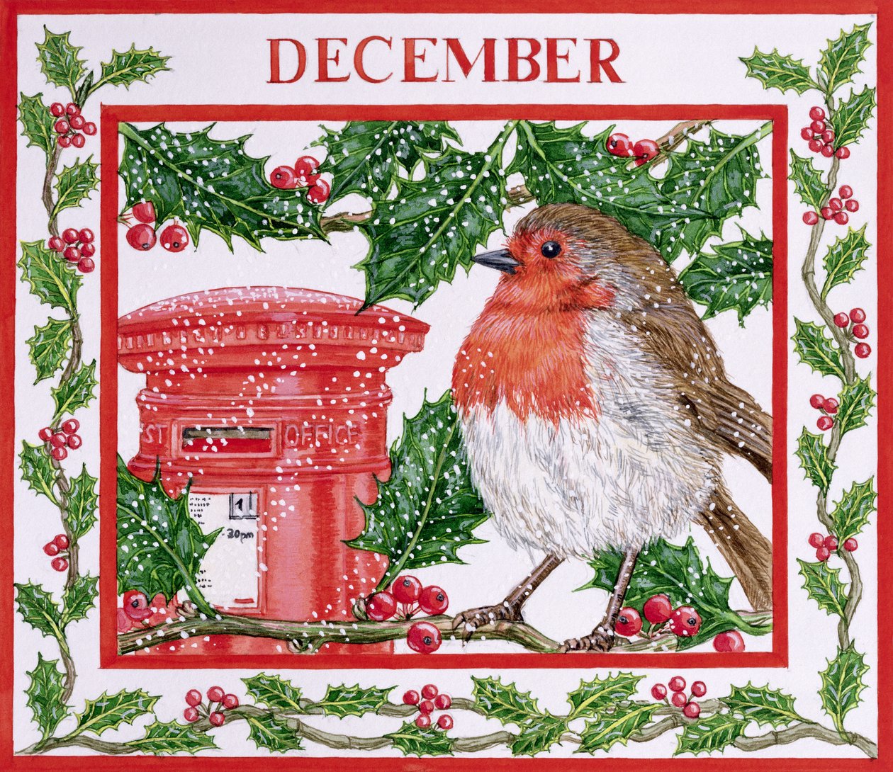 december (wc på papir) af Catherine Bradbury