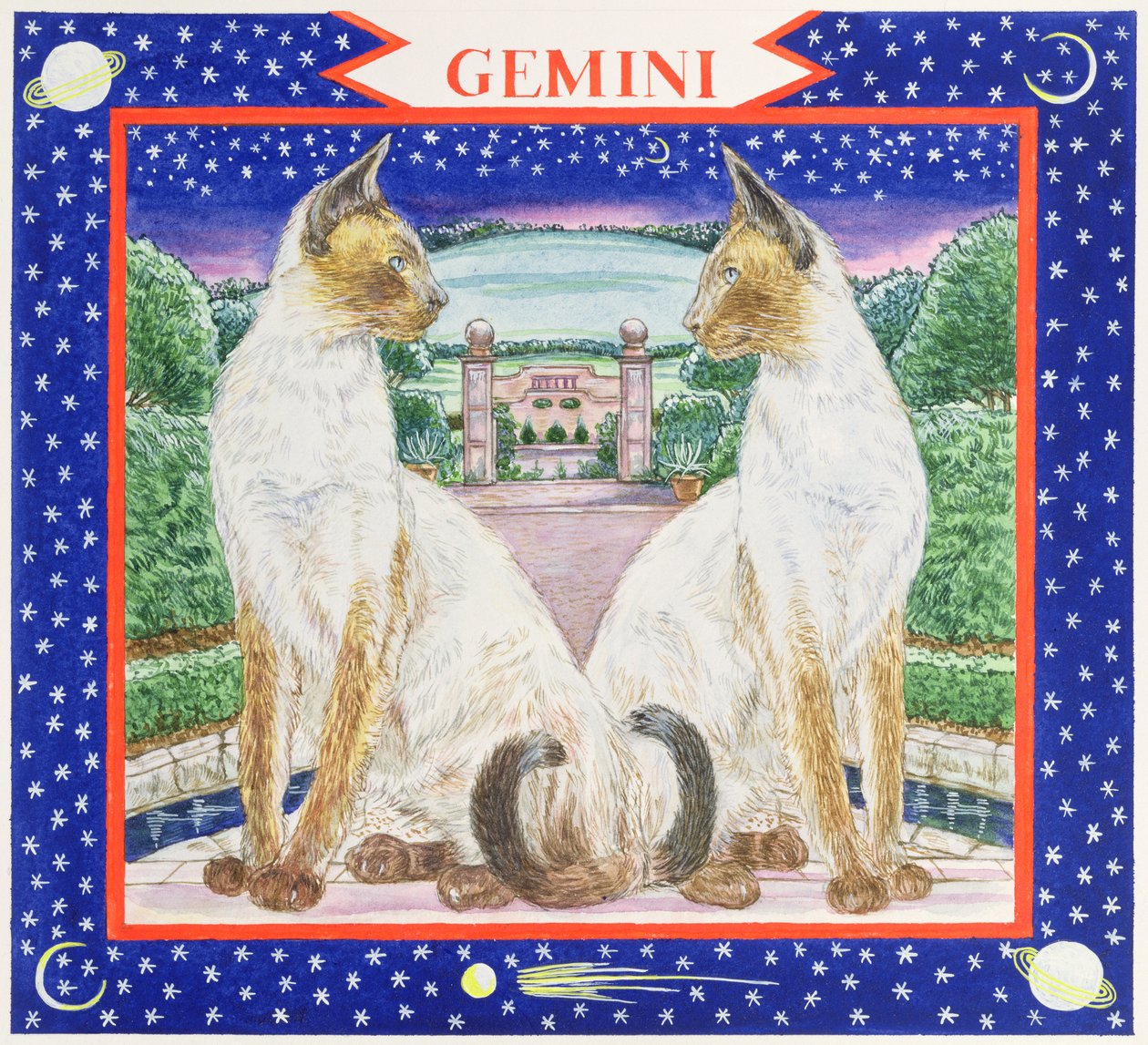 Gemini (wc på papir) af Catherine Bradbury