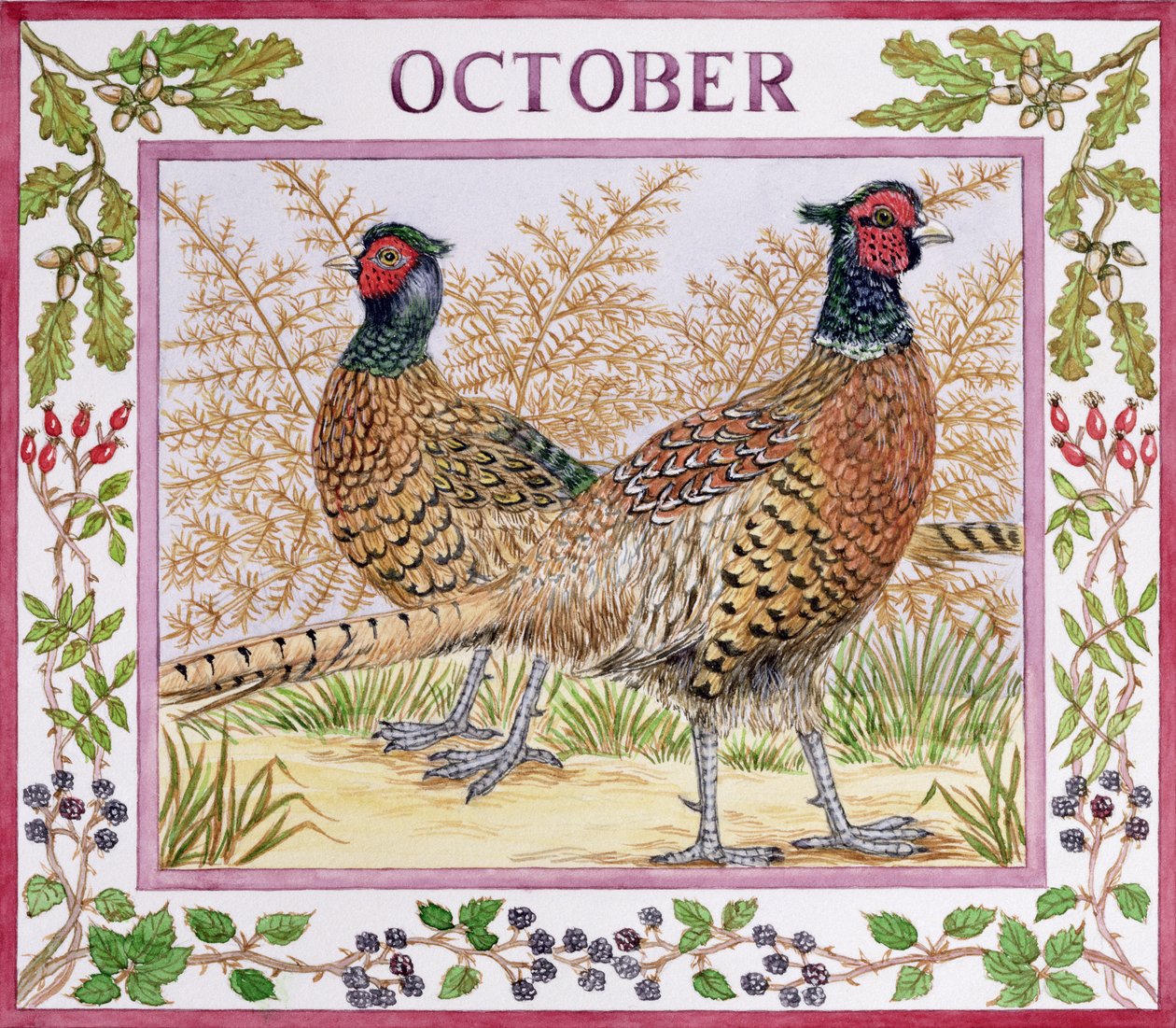 oktober (wc på papir) af Catherine Bradbury