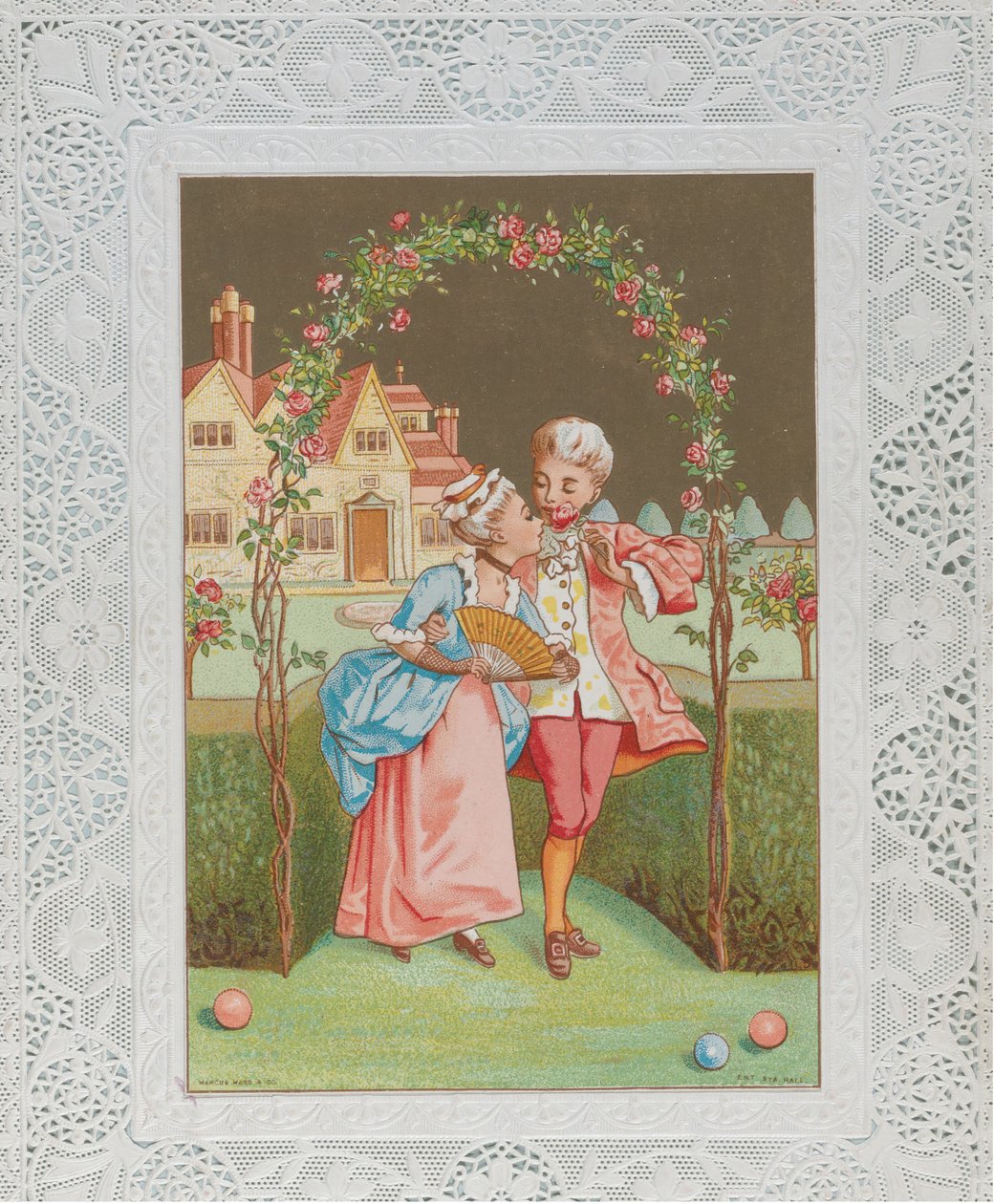 Valentine, ca. 1880. af Catherine Greenaway