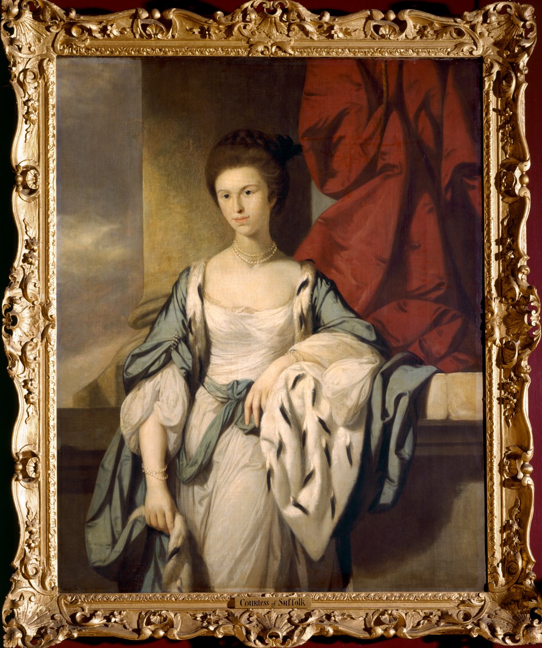 Maria Constantina Trevor, grevinde af Suffolk (olie på lærred) af Catherine Read