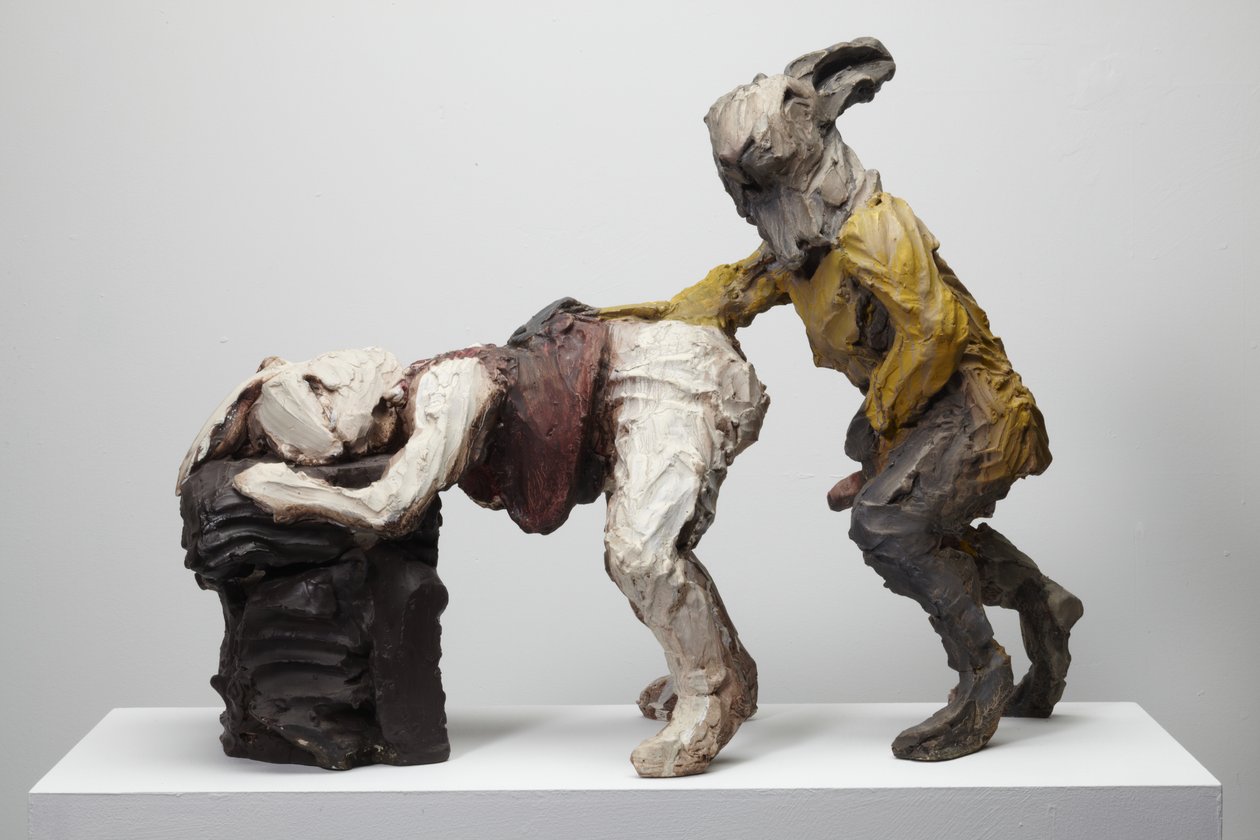 Flopsy, 2009 (Jesmonite, maling) af Cathie Pilkington