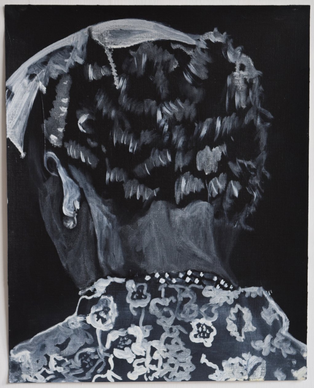 Belladonna: Ann, 2014 (olie og akryl på papir) af Cathy Lomax