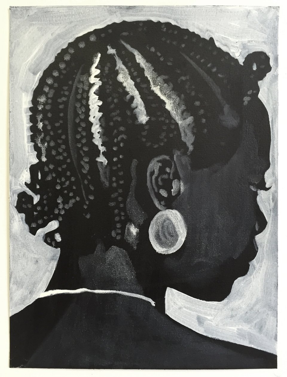 Belladonna: Koroba, 2014 (olie og akryl på papir) af Cathy Lomax