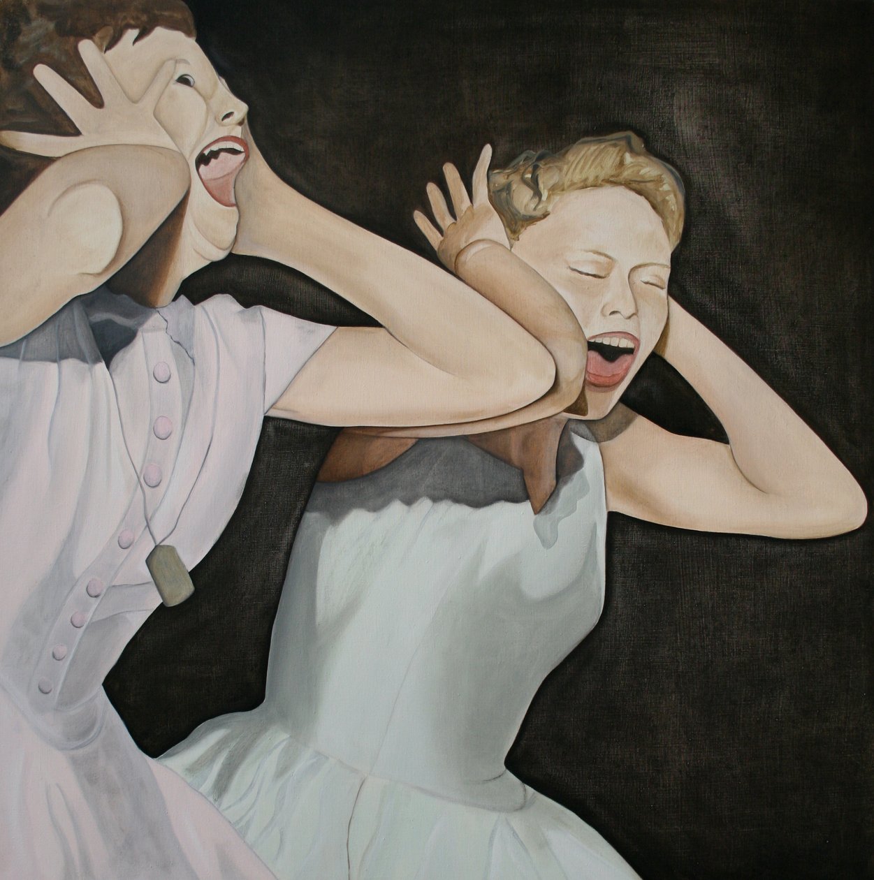 Shang-a-lang, 2003 (olie på linned) af Cathy Lomax