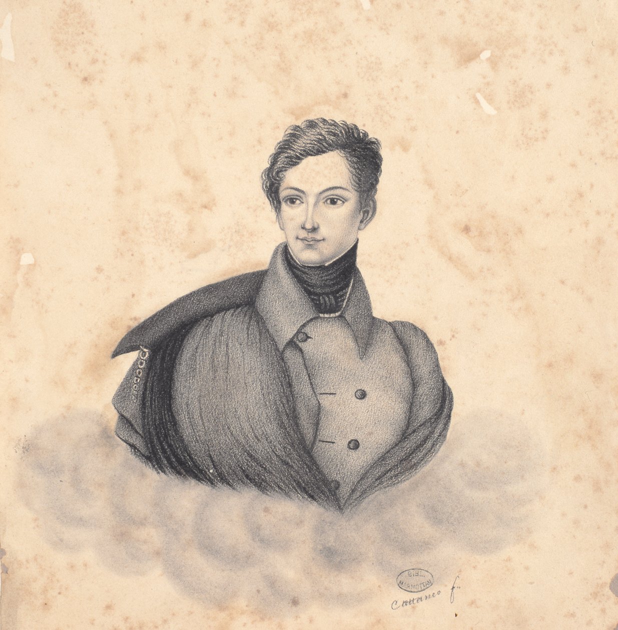 Portræt af Frédéric (Fritz) Baciocchi af Cattaneo