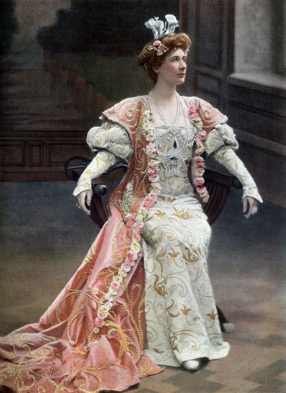 Den skotske operasangerinde Mary Garden (1874-1967) som Orlanda i operaen "La reine Fiammette" i Paris, foto af Cautin et Berger fra det franske blad "Le Theatre" 11. februar af Cautin and Berger
