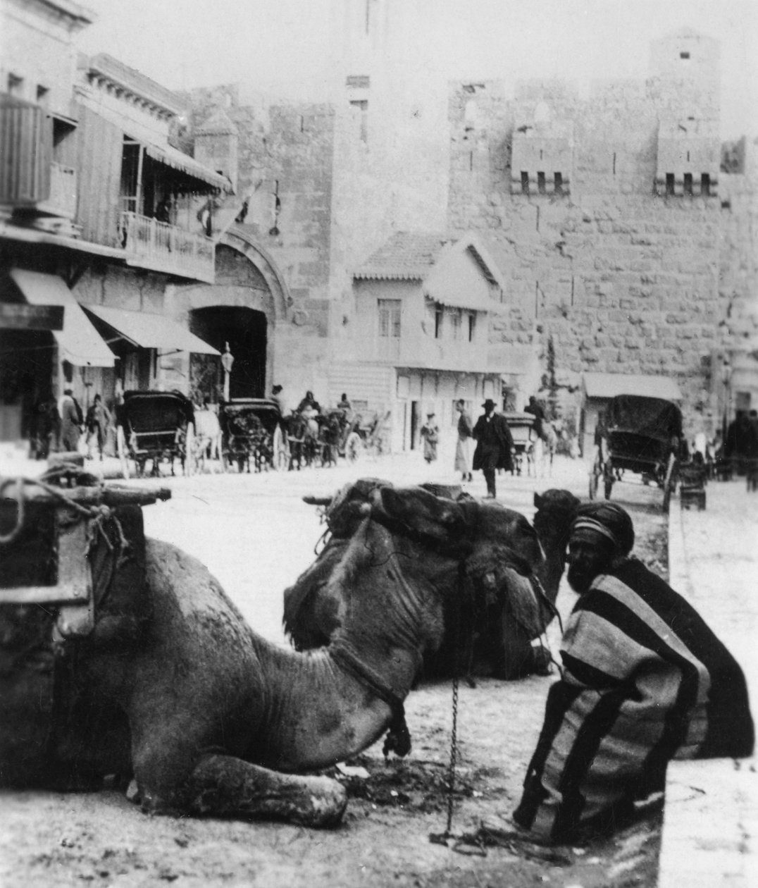 Nær Jaffa-porten, Jerusalem, c1927-c1931 af Cavanders Ltd