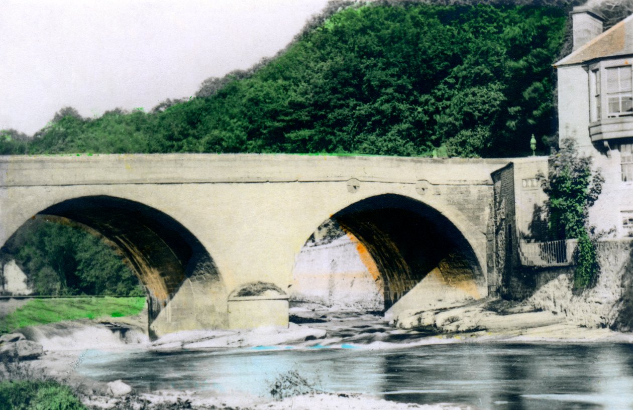 Bro over floden Allan, Bridge-of-Allan, Stirling, 1926. af Cavenders Ltd