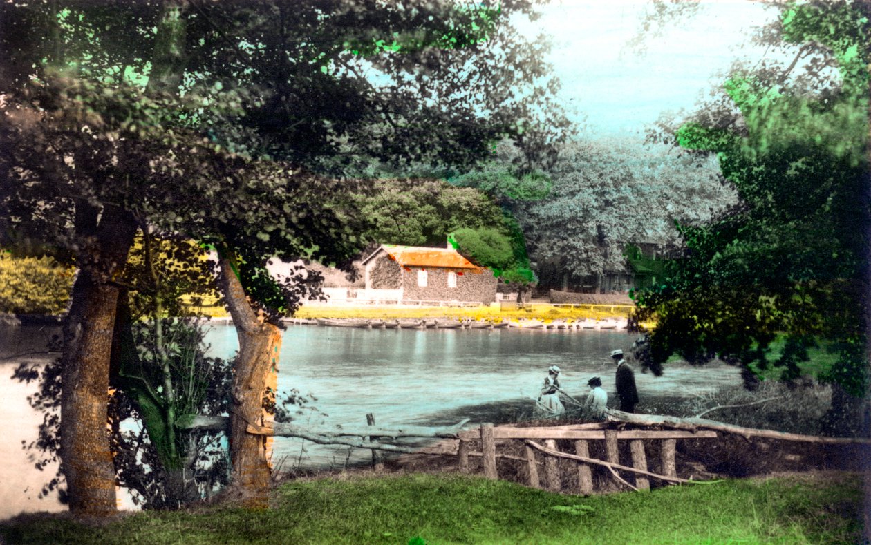Ruswarp Dam, Whitby, North Yorkshire, 1926. af Cavenders Ltd