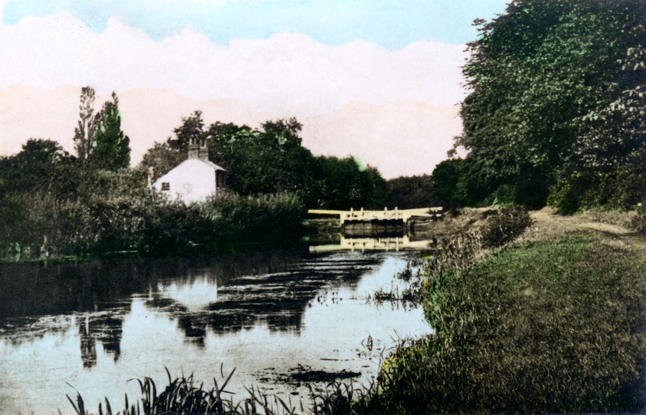 Sonning Lock ved Themsen, Berkshire, 1926. af Cavenders Ltd