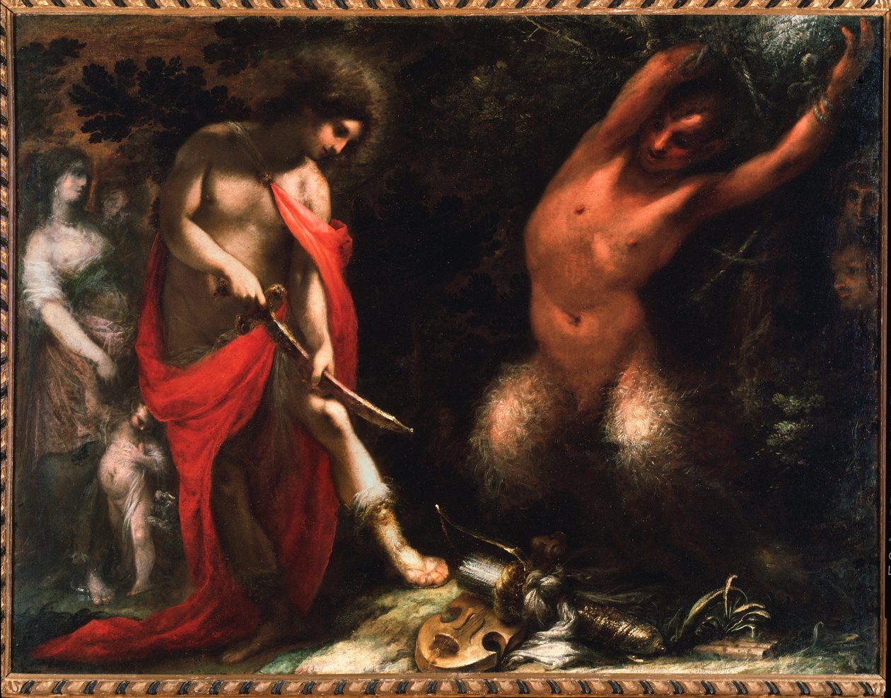 Apollo og Marsyas (olie på lærred). af Cecco  Bravo