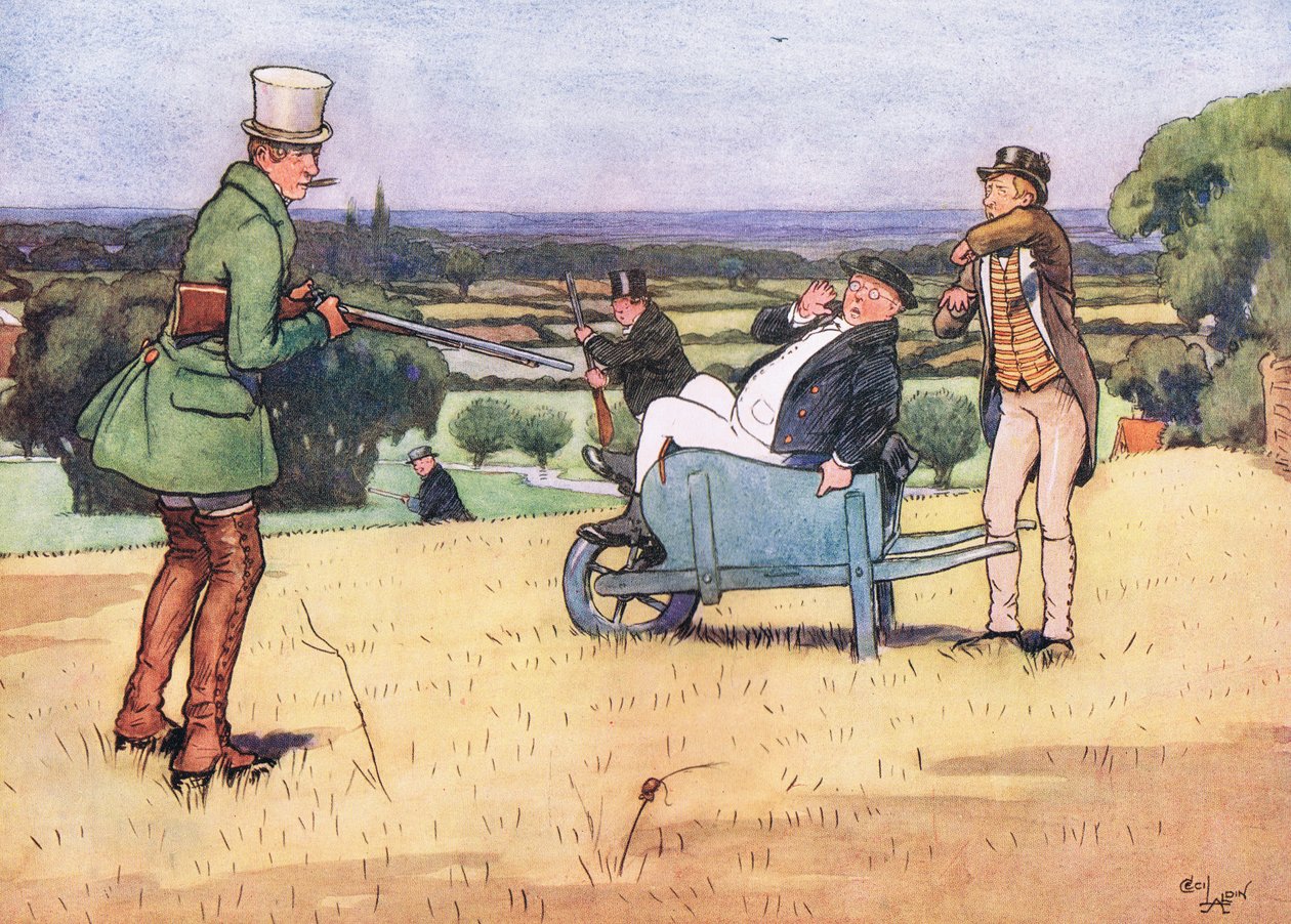 Jeg vil ikke tillade, at denne bøs flyttes et skridt mere, medmindre Winkle bærer sin pistol på en anden måde af Cecil Charles Windsor Aldin