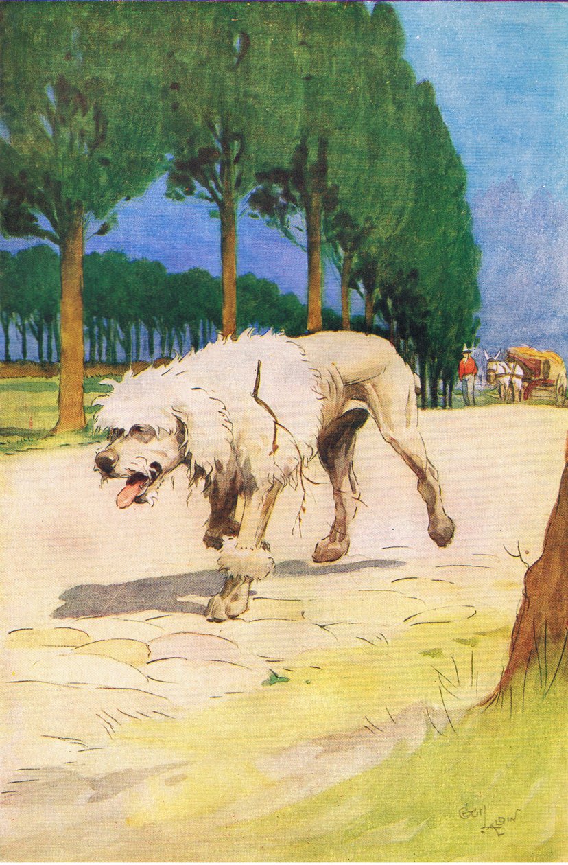 Moufflou (fra historien Moufflou), illustration fra A Staircase of Stories udgivet af Thomas Nelson & Sons Ltd 1940