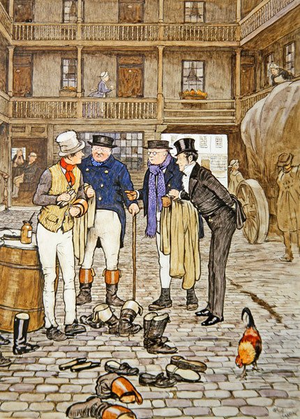 Sam på White Hart af Cecil Charles Windsor Aldin