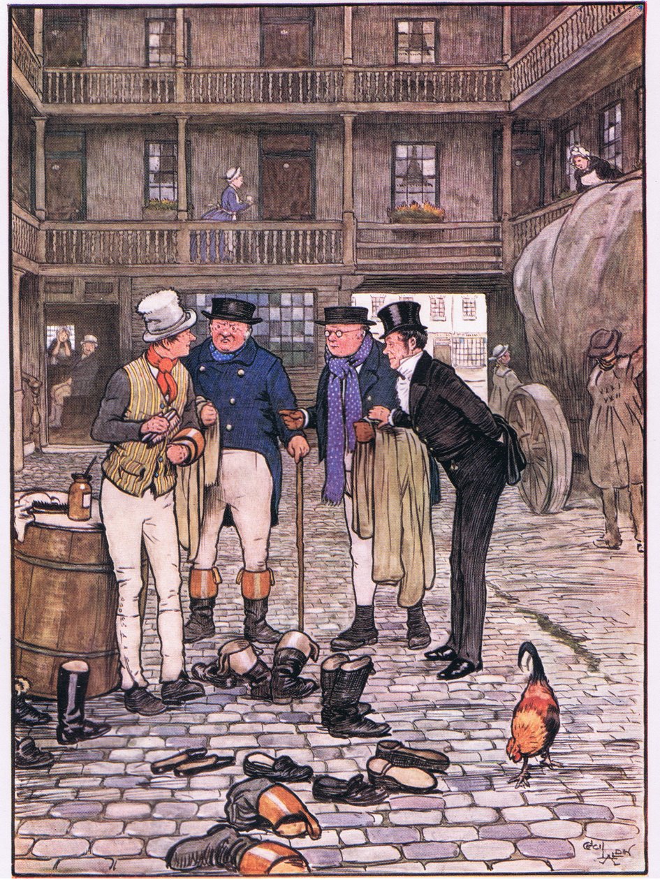 Sam på gården White Hart af Cecil Charles Windsor Aldin