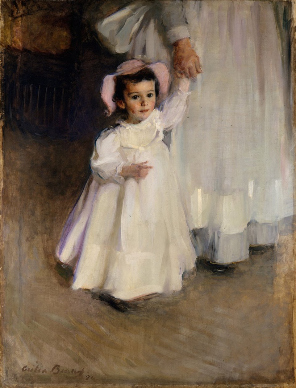 Ernesta (barn med sygeplejerske), 1894 af Cecilia Beaux