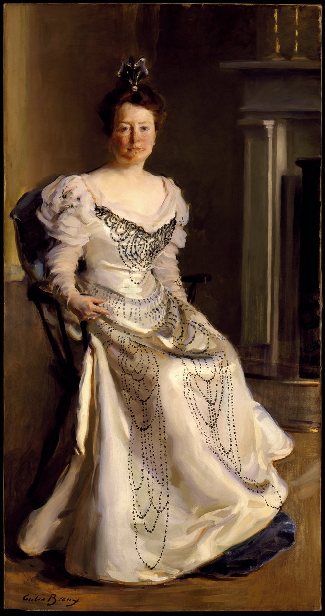 Fru Robert Abbe, Catherine Amory Bennett, 1898-99 af Cecilia Beaux