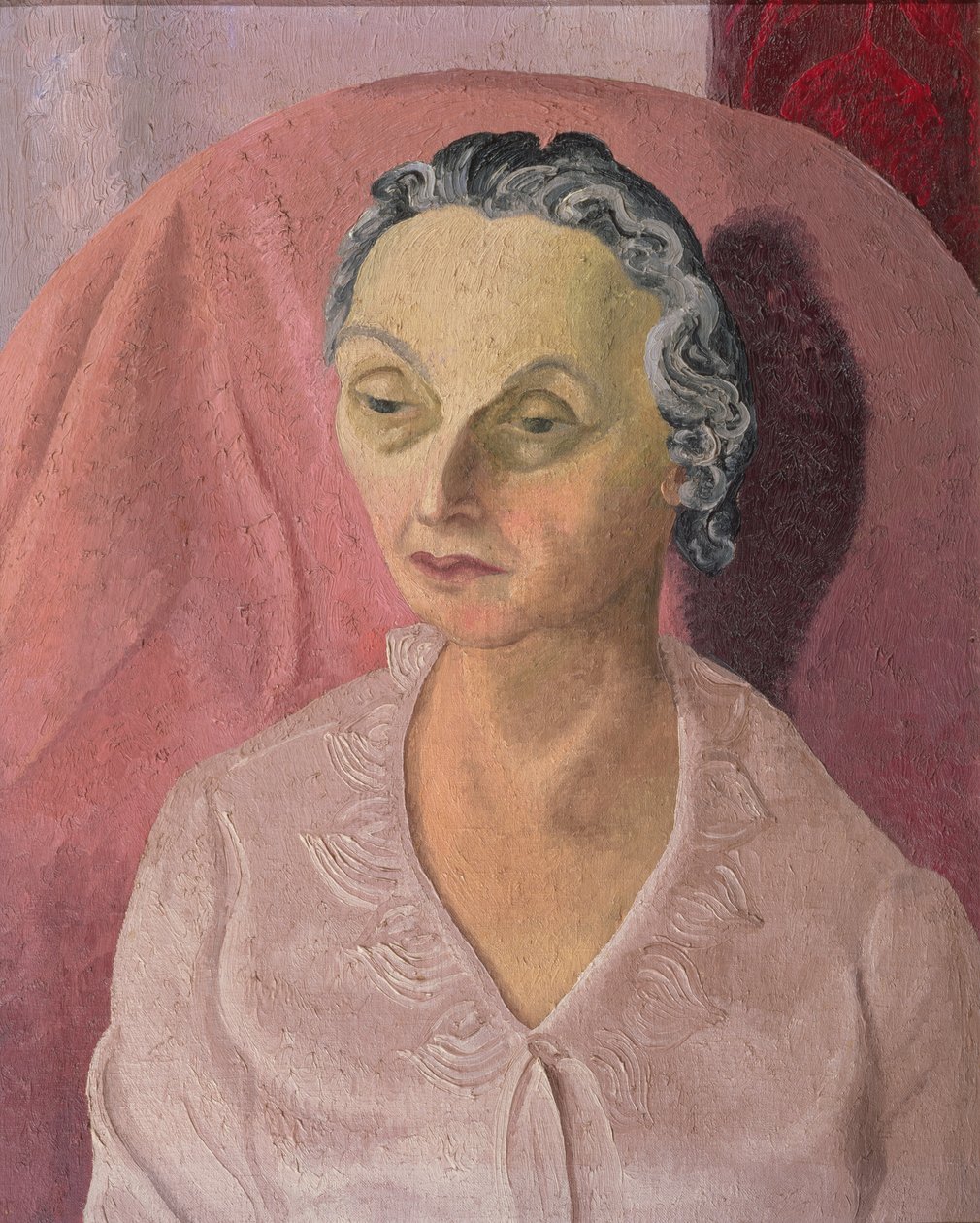 Portræt af fru R.A. Gorer af Cedric Morris