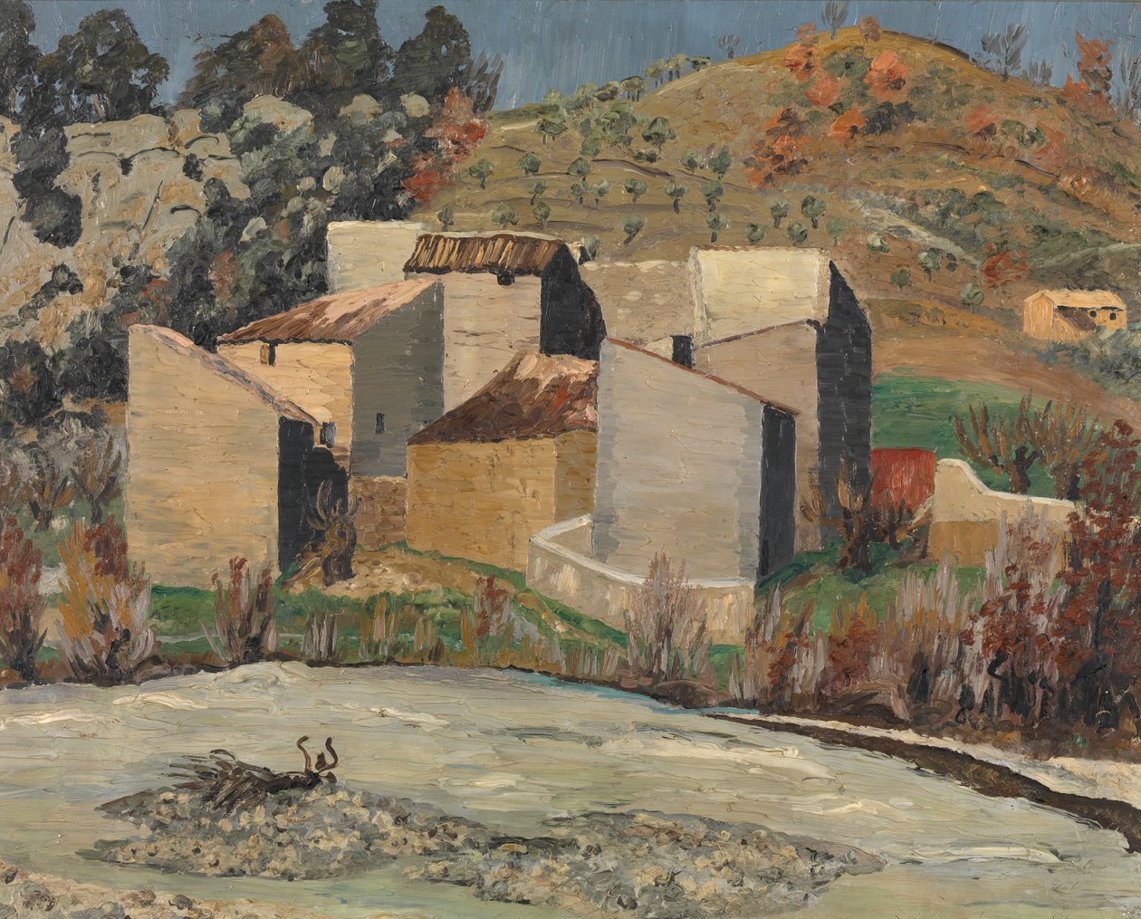 Udsigt over Ceret af Cedric Morris