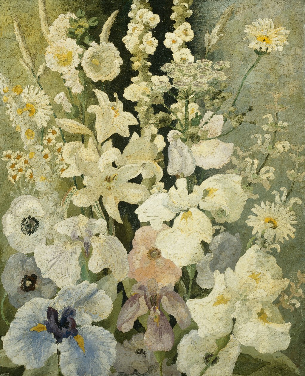 Hvide Blomster af Cedric Morris