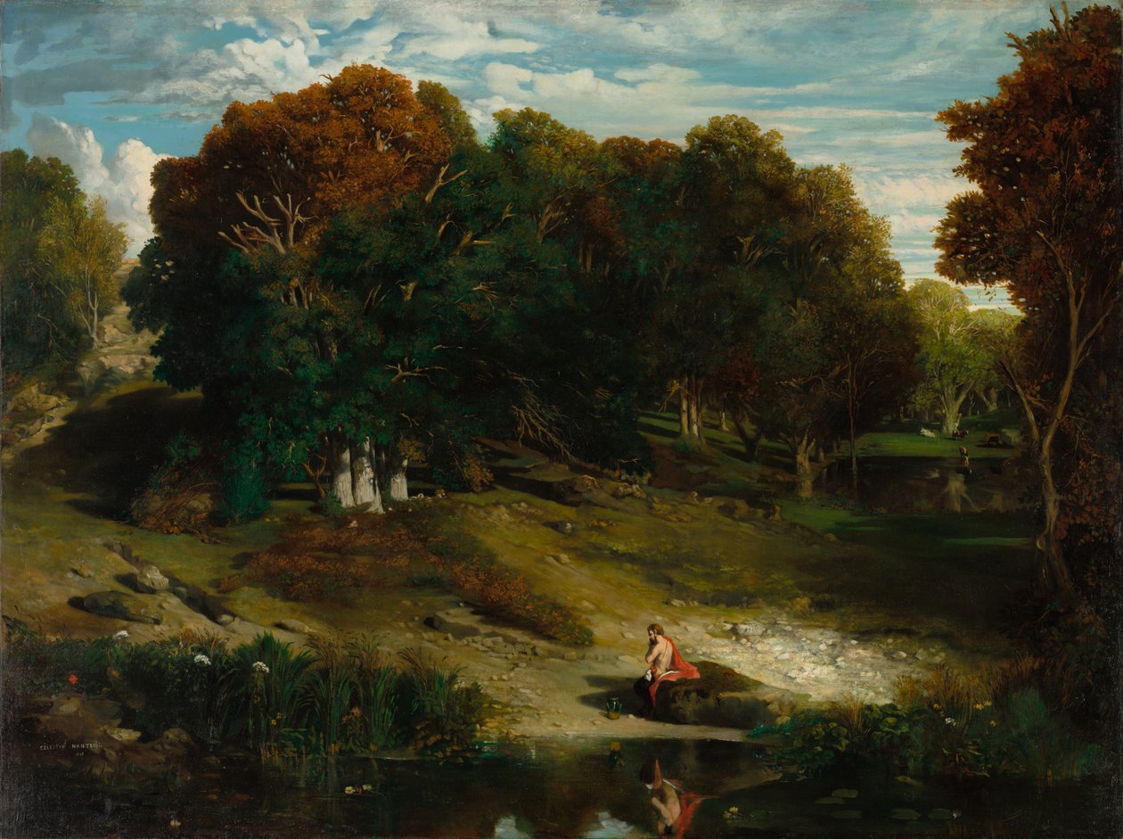 I skoven, 1841. af Celestin Francois Nanteuil