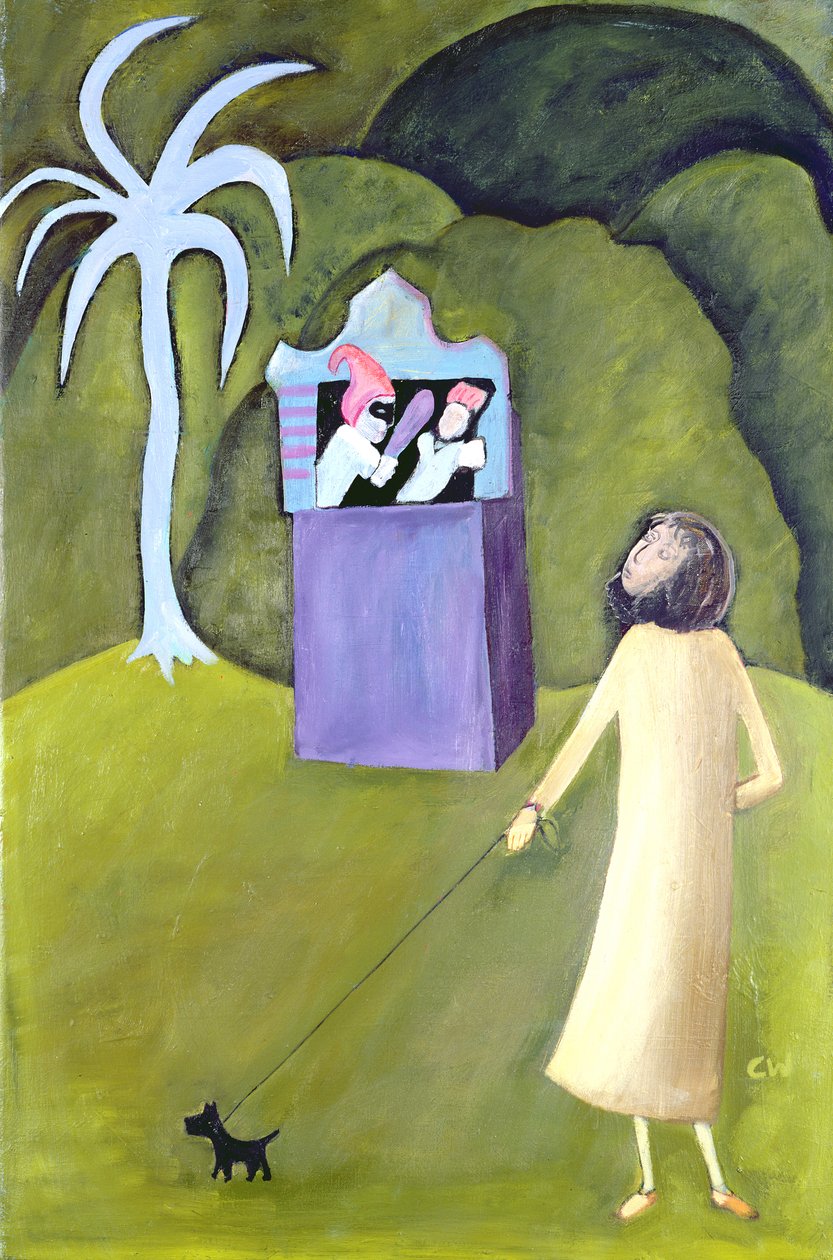 Punch og Judy, 1983 af Celia Washington