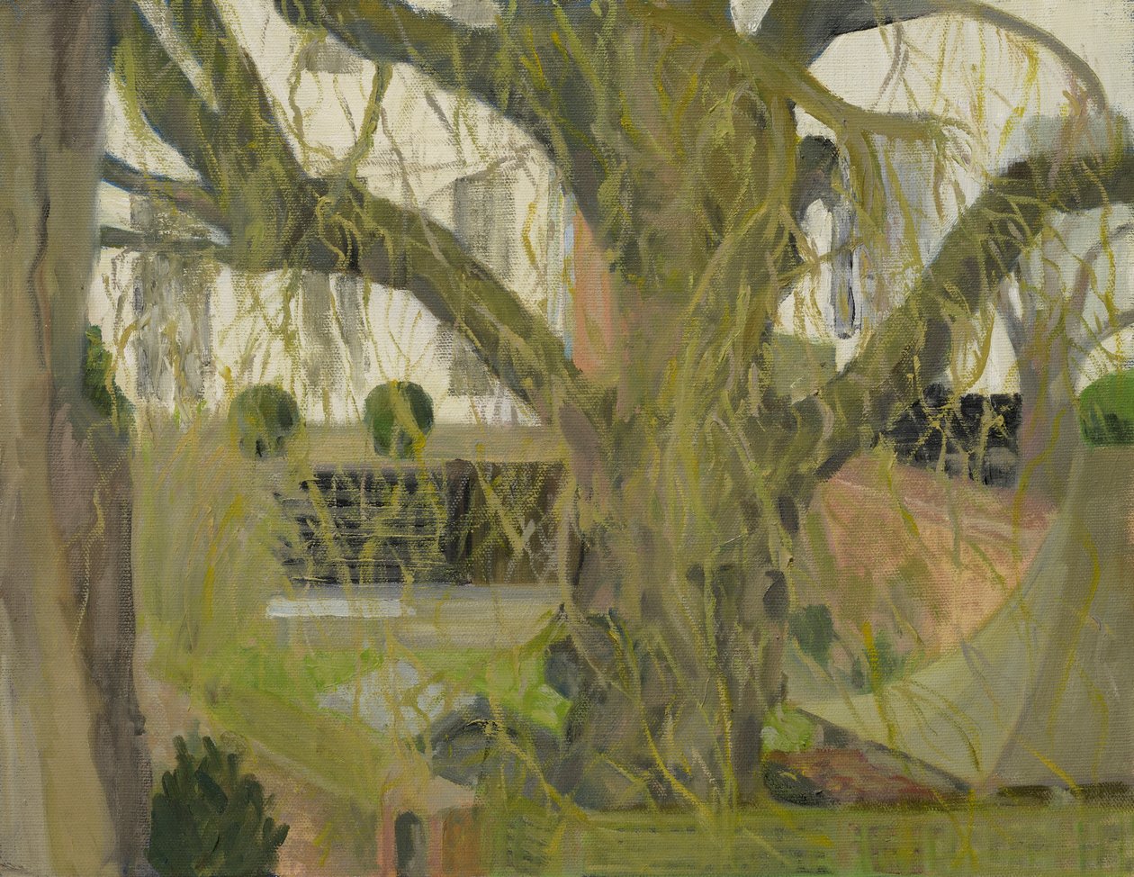 Park Town garden, Oxford (olie på lærred) af Celia Montague