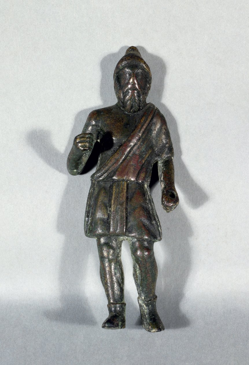 Figur af Celtic Smith God fra Sunderland, 2.-3. århundrede e.Kr. (bronze) af Celtic