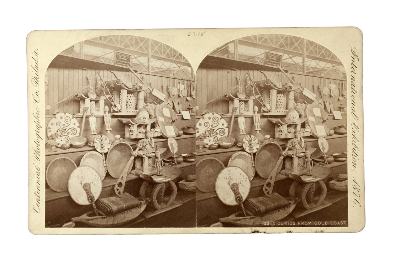 Curios from the Gold Coast, 1876 (albumin print) af Centennial Photographic Co.