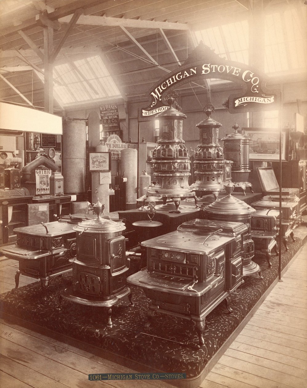 Michigan Stove Co.s udstilling, Centennial Exhibition, Philadelphia af Centennial Photographic Co.