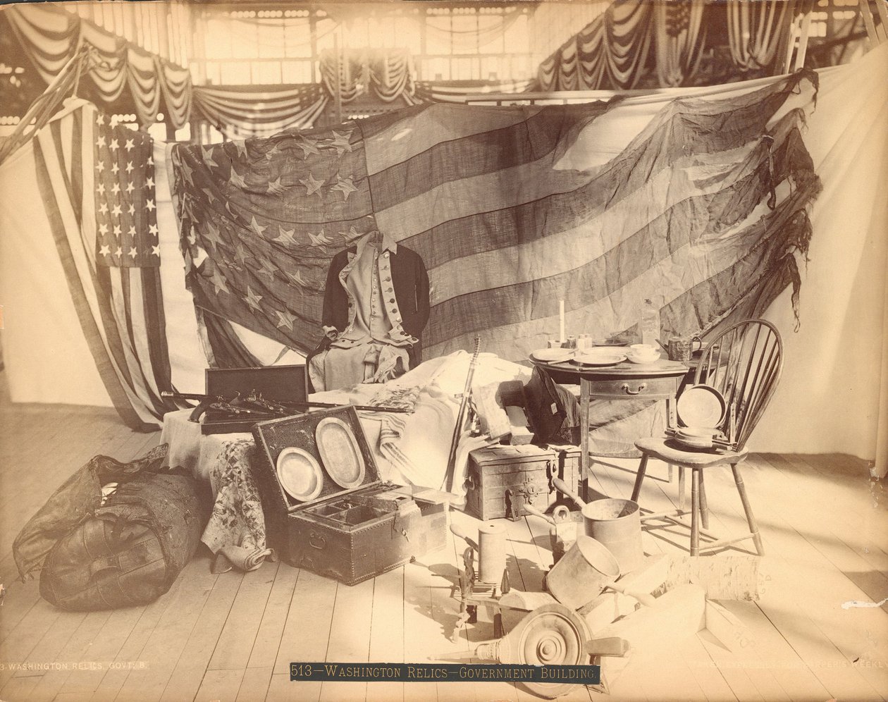 Washington relikvier - Regeringsbygning af Centennial Photographic Co.
