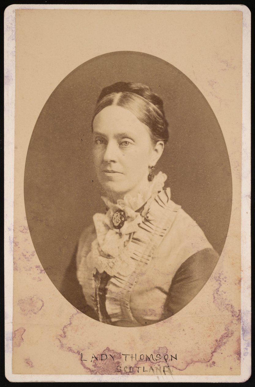 Portræt af Lady Frances Anna Blandy Thomson, baronesse Kelvin 1837-1916, 1876. af Centennial Photographic Company