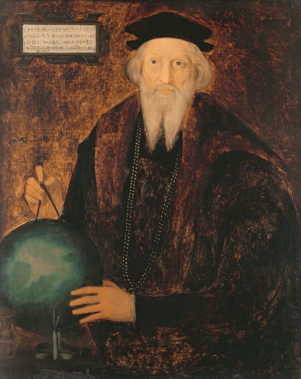 Portræt af Sebastian Cabot (1474-1557) af Cephas Giovanni Thompson
