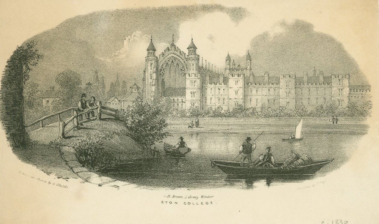 Eton College, ca. 1830 af Cephas Grier Childs