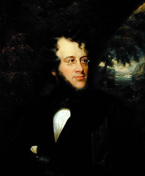 Portræt af Charles Fenno Hoffman (1806-84) af Cephas Giovanni Thompson