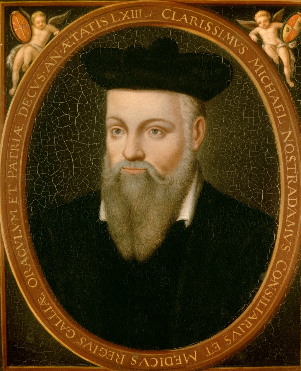 Portræt af Michel de Nostradamus, kendt som Nostradamus, astrolog af Cesar Nostradamus