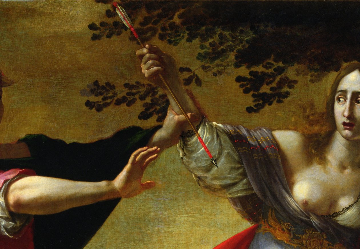 Rinaldo og Armida, ca.1630-40 olie på lærred detalje af 50378 af Cesare Dandini