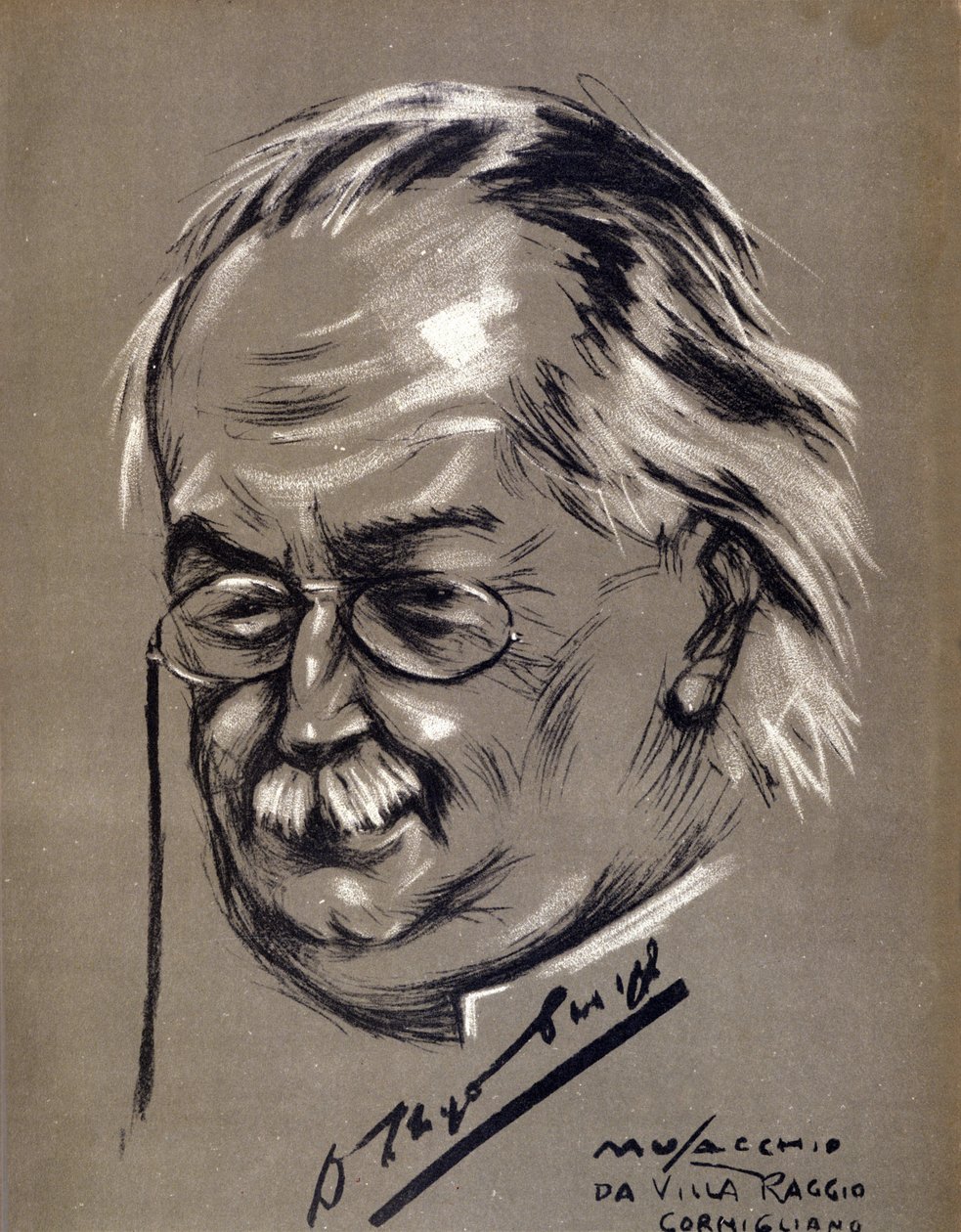 David Lloyd George (1863-1945), britisk politiker. Tegnefilm af Cesare Musacchio (født 1882) af Cesare Annibale Musacchio