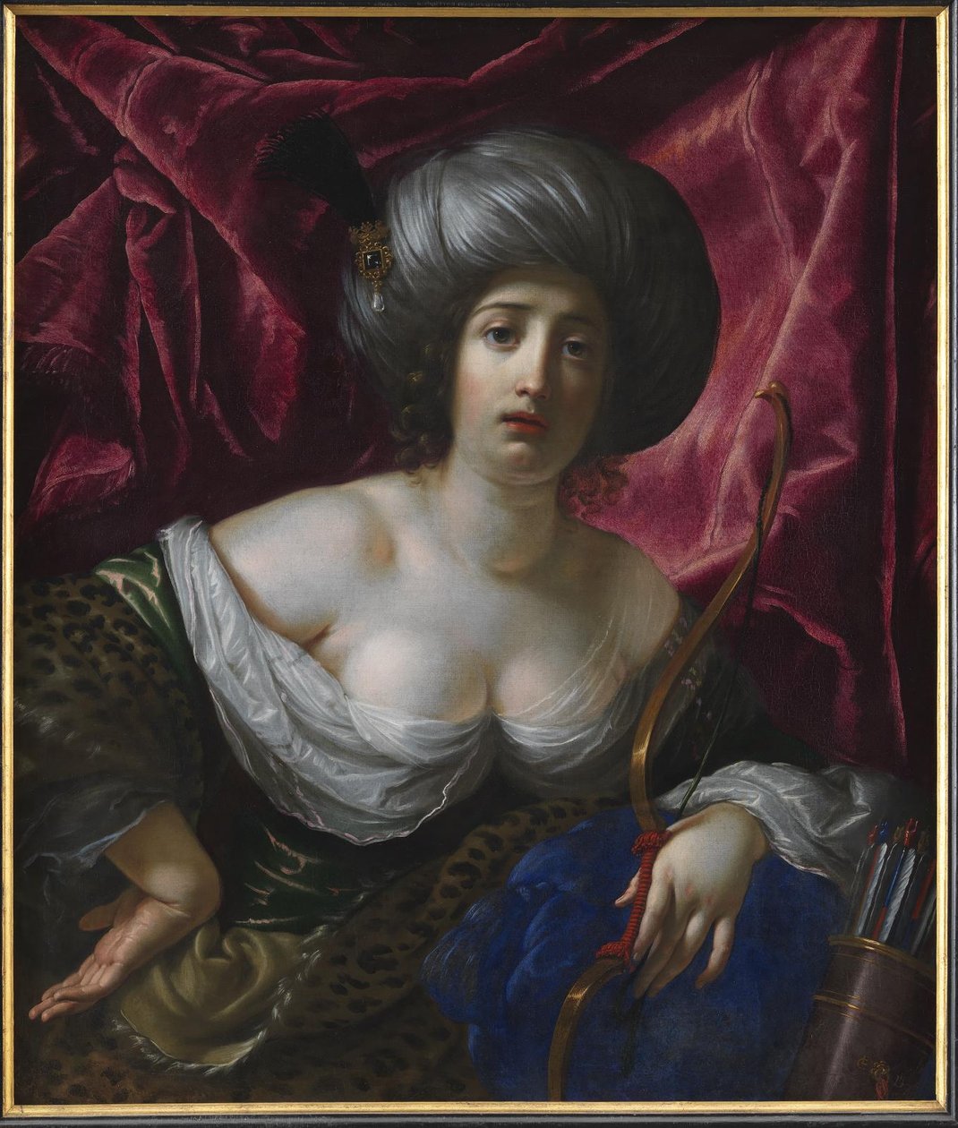 Kvinde portrætteret som gudinden Diana af Cesare Dandini
