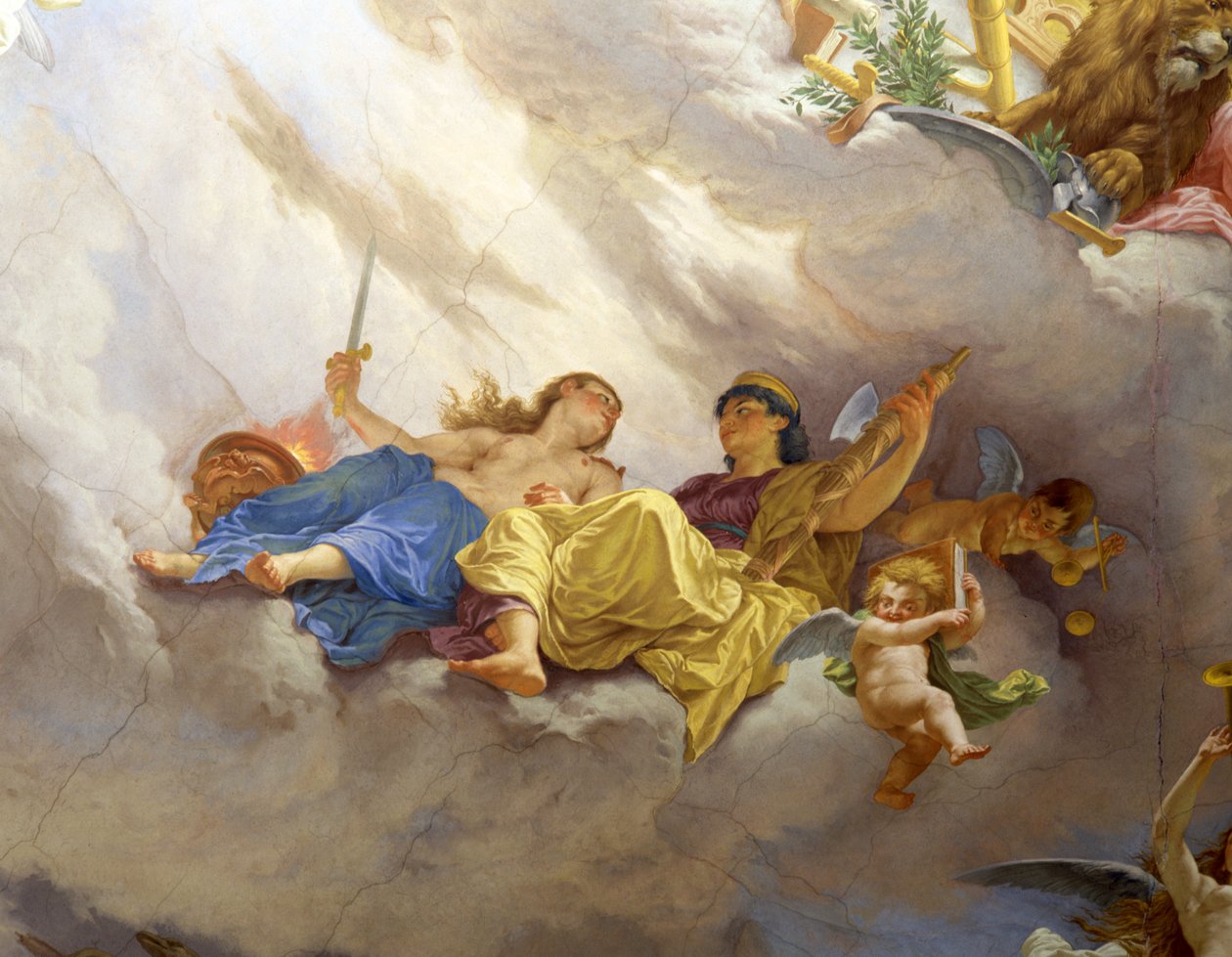 Detalje af loftet (detalje af 3433390) af Cesare Mariani