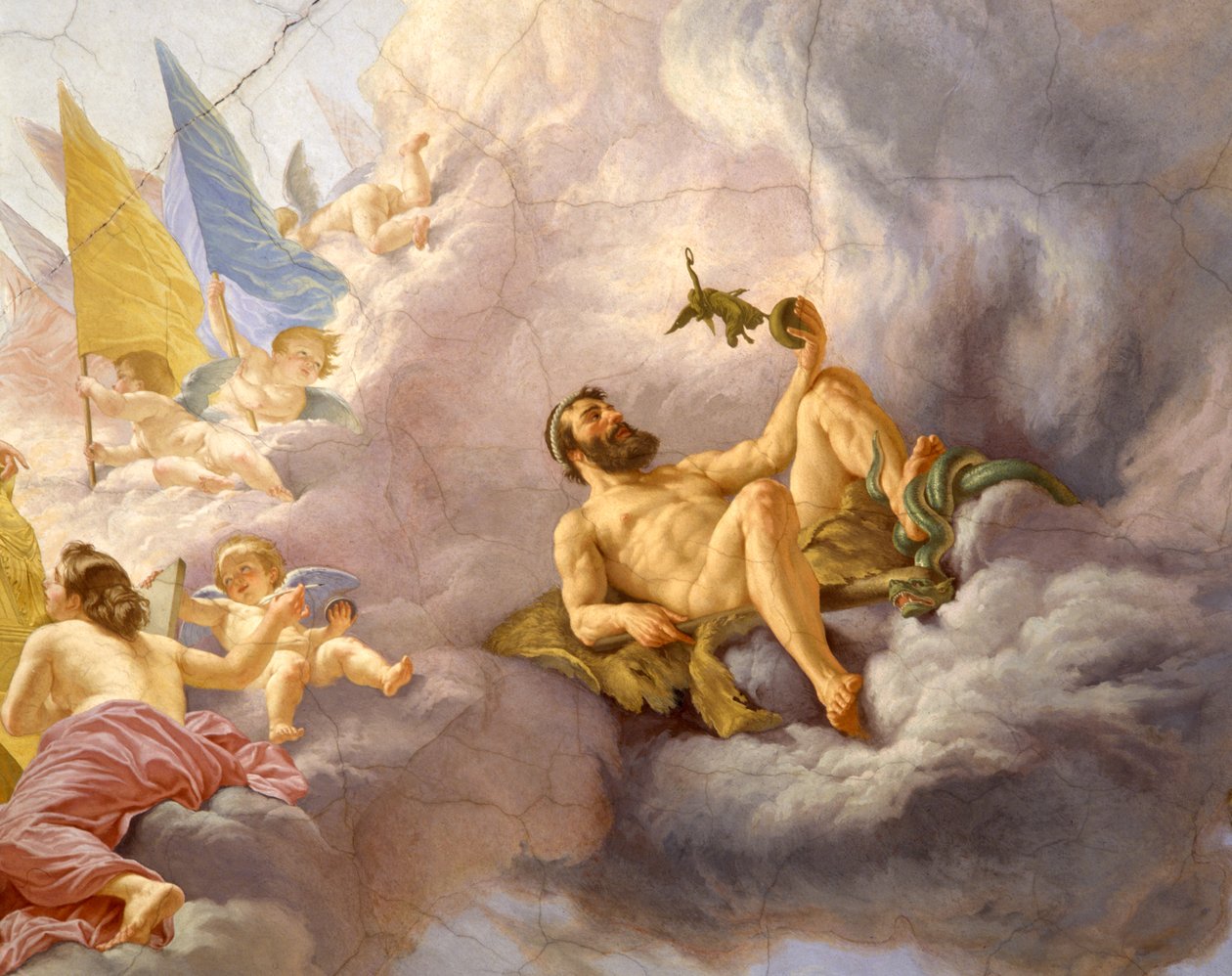 Detalje af loftet (detalje af 3433390) af Cesare Mariani