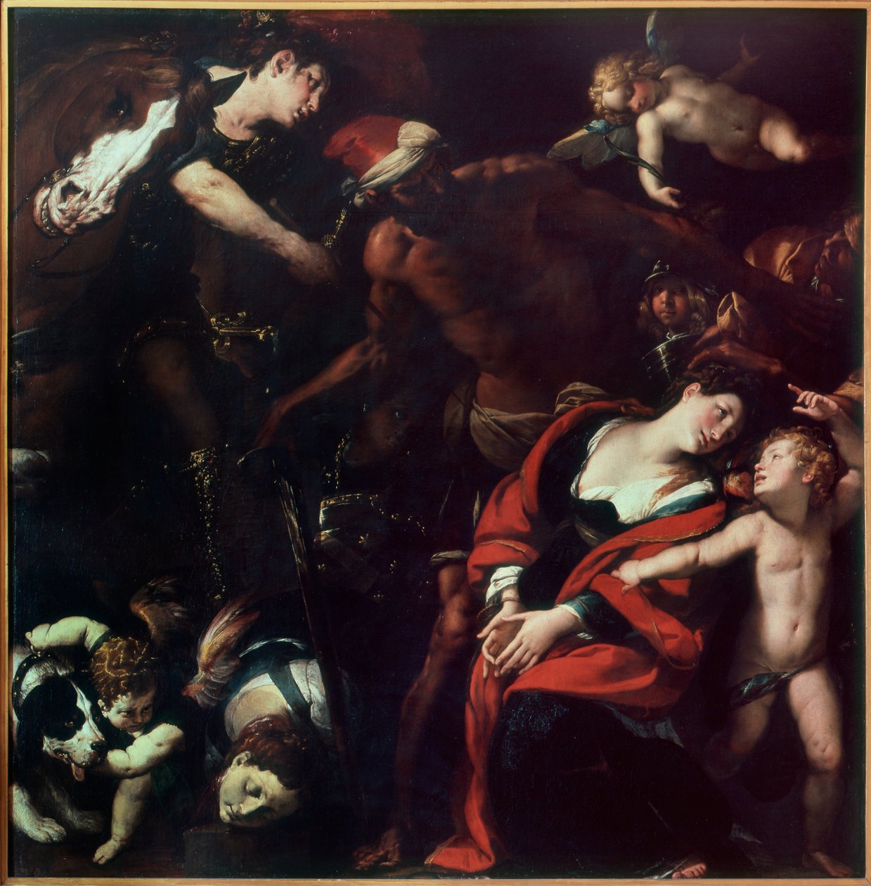 St. Rufinas og St. Secundas martyrium (maleriet af tre kunstnere) af Cesare Morazzone Pier Francesco and Cerano Procaccini